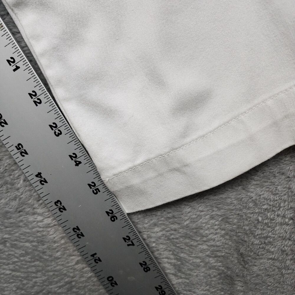 Ralph Lauren Sport Womens 10 White Chino Pants Straight Leg Flat Front Casual - Picture 8 of 9